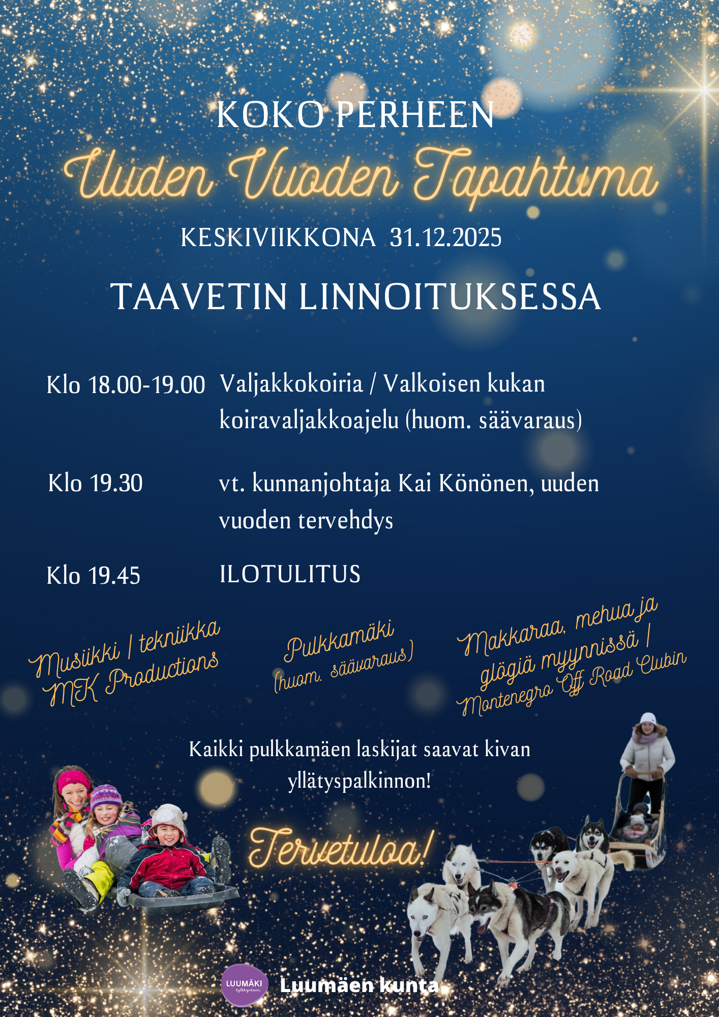 Uuden vuoden tapahtuma Taavetin Linnoituksessa