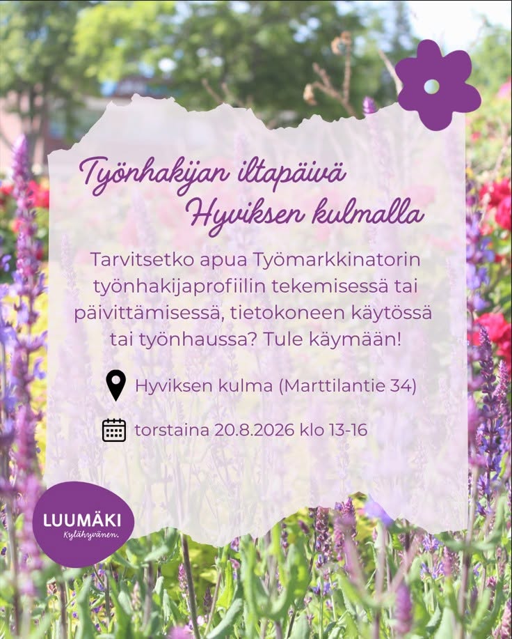 Hyviksen kulman ilmoitus työnhakuprofiilin päivittämisestä