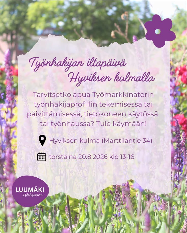 Hyviksen kulman ilmoitus työnhakuprofiilin päivittämisestä