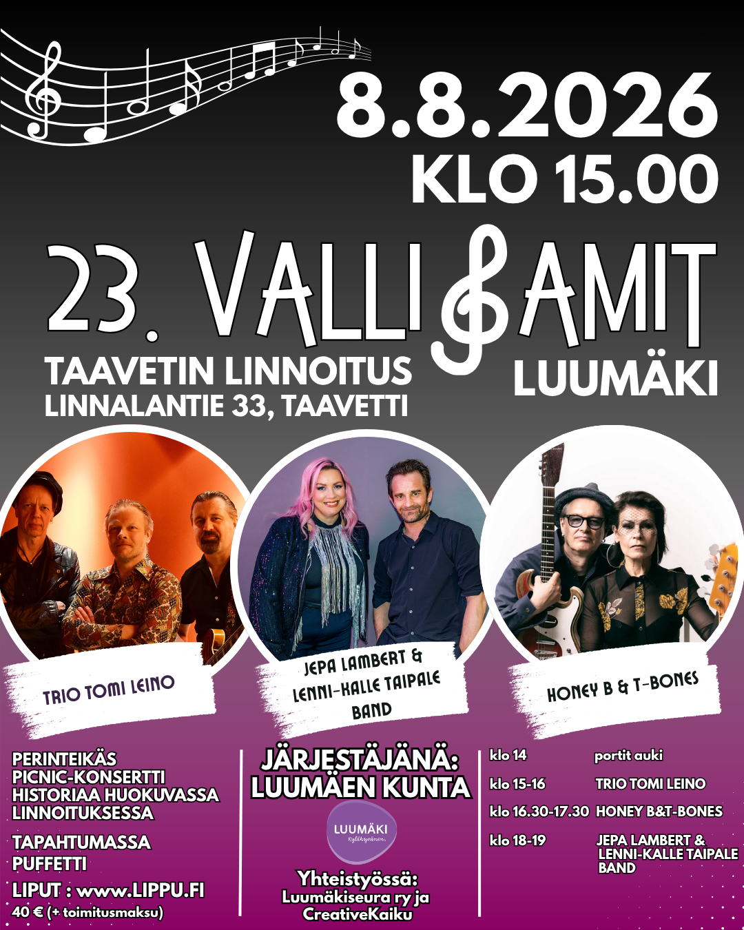 Vallijamien aikataulu