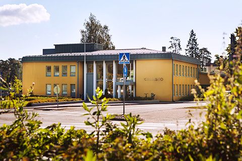 Luumäen pääkirjasto ulkoapäin.